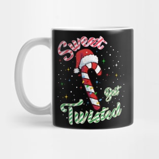 Sweet but Twisted Candy Cane Christmas Mug